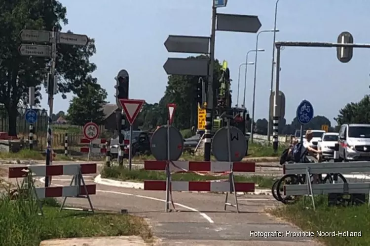 Werkzaamheden Herinrichting N241 Opmeer van start: fietspad afgesloten