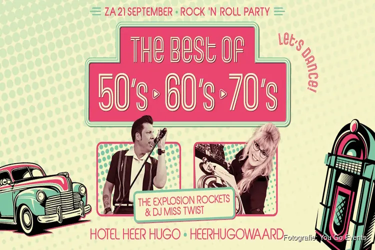 Alle hits uit de 50’s, 60’s & 70’s in Hotel Heer Hugo in Heerhugowaard