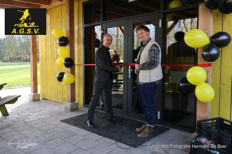 Nieuwe sanitaire voorziening bij clubhuis AGSV geopend